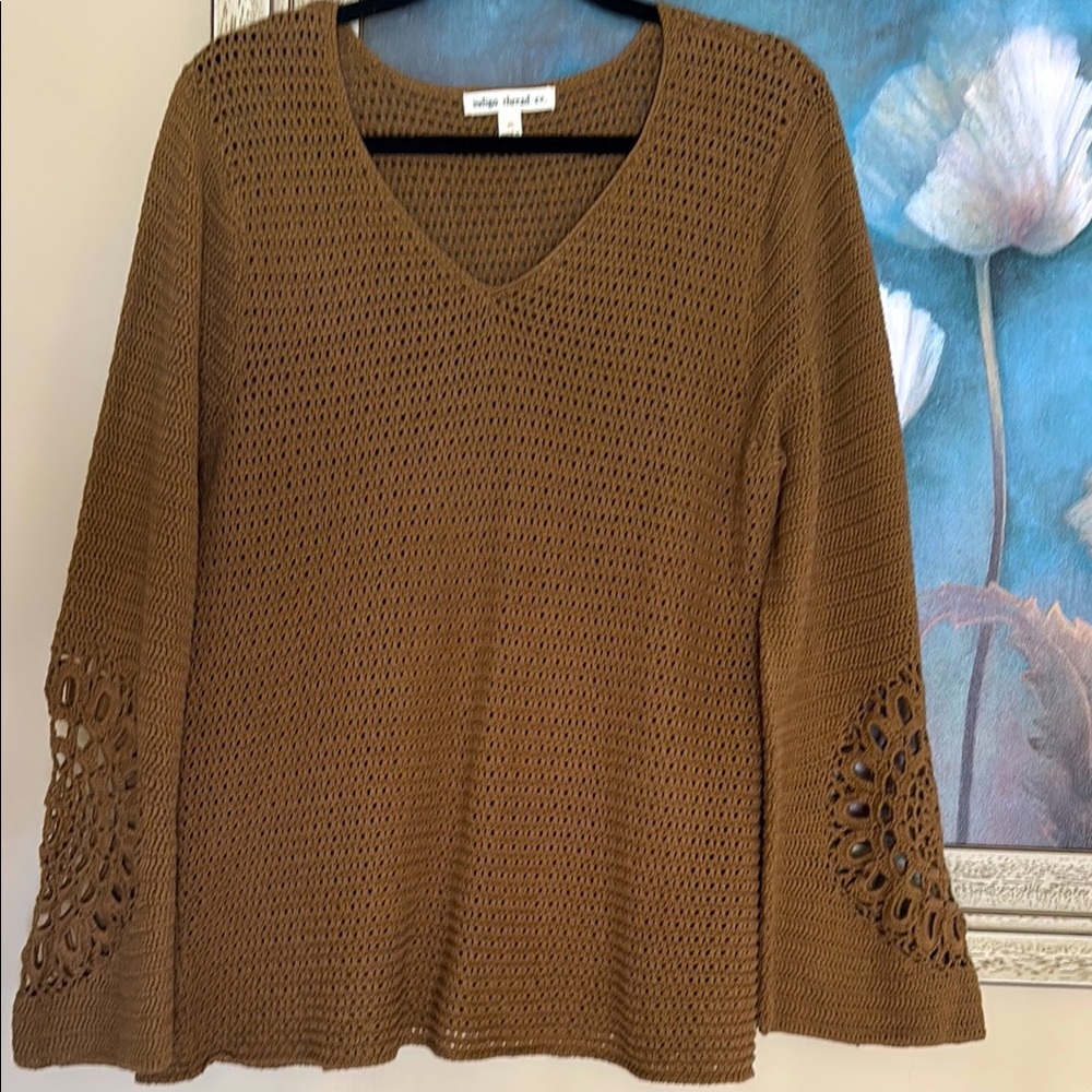 INDIGO THREAD CO CROCHET SWEATER